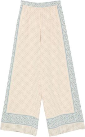 Ermanno Scervino Broeken, Dames, Beige, M, Broek