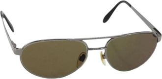Bulgari Pre-owned Accessories, female, Brown, Size: ONE SIZE Pre-owned Metal Sunglasses