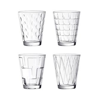 Villeroy & Boch Dressed Up Water Tumbler Clear Assorted Set/4 at Nordstrom