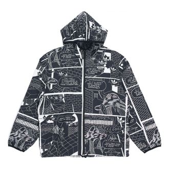 adidas originals R.Y.V. Graphic Windbreaker For Men Black GN3333