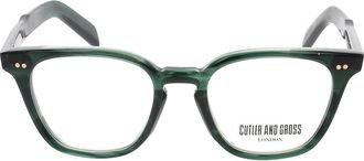 Cutler and Gross Accessoires, unisex, Groen, ONE Size, Cgopgr 0547 Optisch Montuur