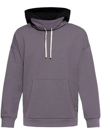 Emporio Armani graphic-print hoodie - men - Cotton/Polyester - M - Grey