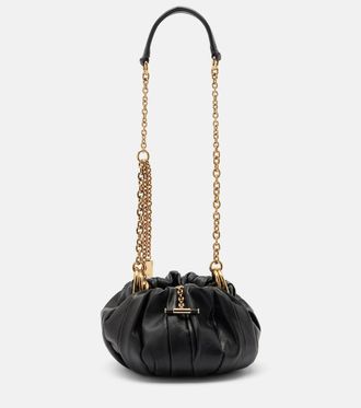 Chlo&eacute; Chlo&eacute; Chlo&eacute; Pliss&eacute; Small leather shoulder bag
