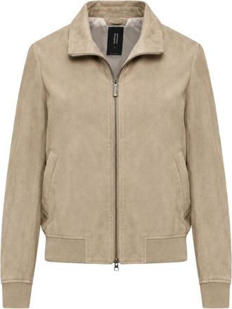 Bomboogie JW Vall P Gsl 6-503 Crystal - Dames - Leren en Su&egrave;de Jassen - Beige - XS - Leer - Jassen