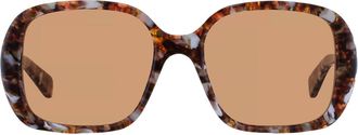 Chlo&eacute; Brown Square Ladies Sunglasses CH0222S 005 55