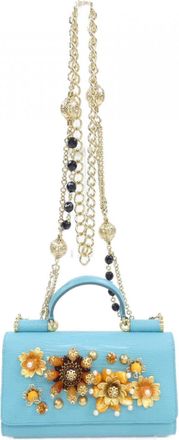 Dolce & Gabbana Blue Chain/Shoulder Wallet (Pre-Owned)