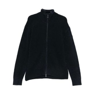 Paolo Pecora C&aacute;rdigan con cremallera en punto boucl&eacute; - Knitwear - Hombre - Azul - L
