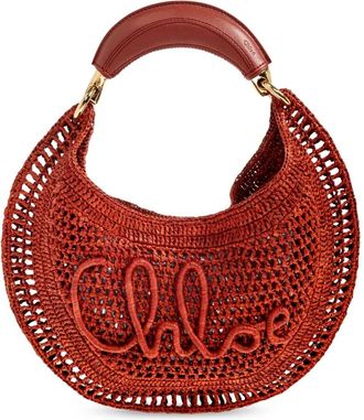 Chlo&eacute; Zomer Banana Hobo Tas - Dames - Handtassen - Rood - ONE Size - Leer - Tassen