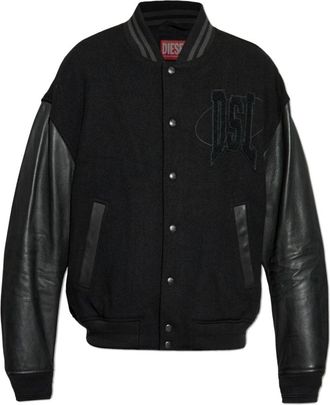 Diesel Jacket L-Nyman - Heren - Bomber jackets - Zwart - L - Katoen - Jassen