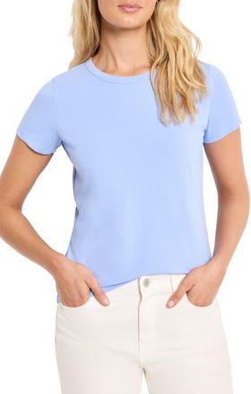 Nic+Zoe Perfect Cotton Crewneck T-Shirt in Iris at Nordstrom, Size Petite P