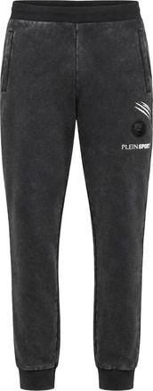 Plein Sport Washed Fleece Jogger Pants - Heren - Sport - Zwart - Maat: L Fleece
