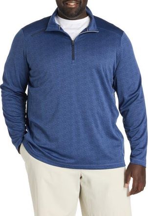 Vineyard Vines Big & Tall Sankaty 1/4-Zip Pullover in Waves Navy at Nordstrom, Size 3X Big