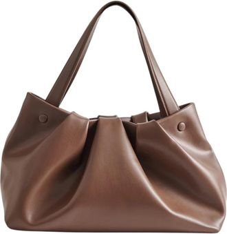 Themoir&egrave; Shoulder Bags, female, Brown, Size: ONE SIZE Athena Vegan Fabric