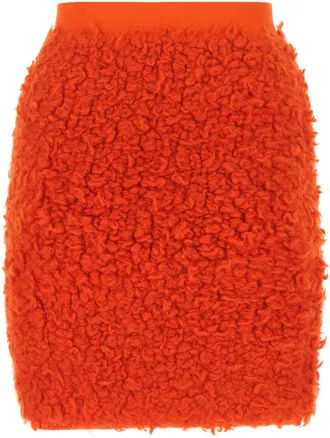 Bottega Veneta Womens Red Wool Blend Skirt 6022 Gonne