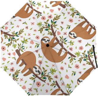 Generic Automatic Umbrella Sloth Folding Umbrellas Light Windproof Umbrellas Portable Travel Umbrella
