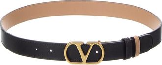 Valentino Vlogo Signature Reversible Leather Belt