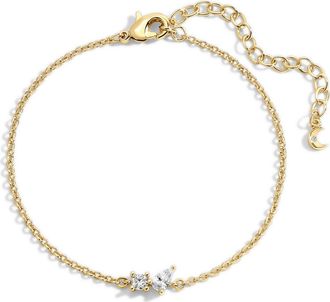 Lili Claspe Bryn Cubic Zirconia Bracelet in Gold at Nordstrom