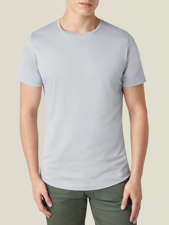 Luca Faloni Light Grey Silk-Cotton T-Shirt