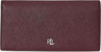 Lauren Ralph Lauren logo leather wallet - women - Leather/Leather/Polyester - One Size - Red