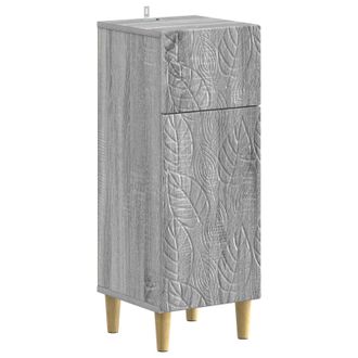 vidaXL Armario De Almacenamiento Para Ba&ntilde;o Delft Sonoma Gris Vidaxl