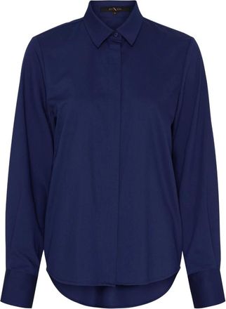 BTF-CPH Btfcph - Bamboe Shirt - Dames - Blouses & Shirts - Blauw - Maat: XL Zijde
