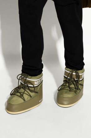 Moon Boot Snow Boots Icon Low Nylon, Mens, Green