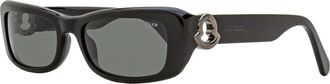 Moncler Womens Minuit Sunglasses ML0245 01A Black 55mm