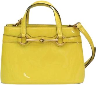 Gucci Pre-owned Horsebit China Exclusive Handtas - Dames - Vintage Handtas - Geel - ONE Size - Leer - Vintage