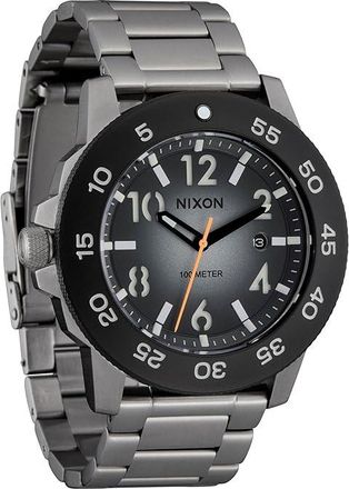 Nixon Smyth 44 Mens Watches Silver/Tunnel Black Ombre, Steel