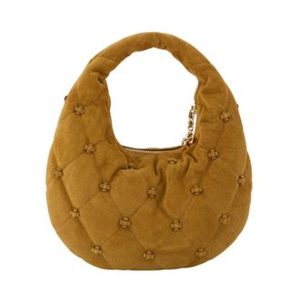 Tory Burch Bolso de hombro Bunny Knot con cremallera superior - Bags - Mujer - Marr&oacute;n - ONE SIZE