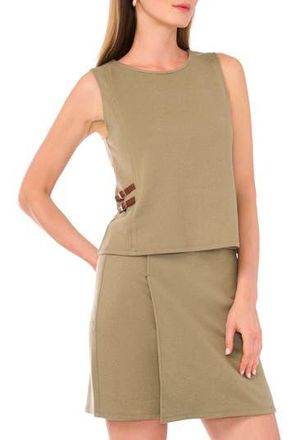 Parker Sleeveless Side Belt Top in Olive at Nordstrom Rack, Size Xx-Large