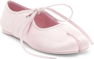 Jeffrey Campbell Saturna Split Toe Mary Jane Flat in Light Pink Satin at Nordstrom, Size 8.5