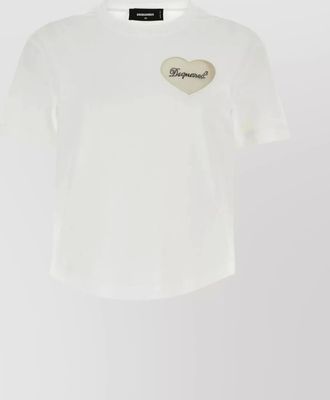 Dsquared2 cotton ribbed crew-neck short-sleeve t-shirt