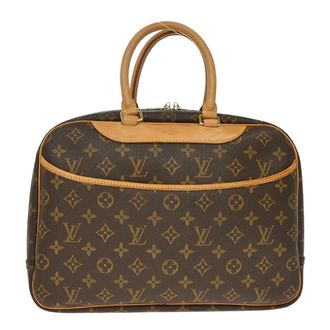 Louis Vuitton Deauville Monogram Canvas Brown Canvas Handbag (Pre-Owned)