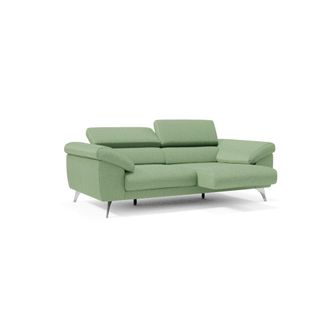 Divani.Store Sof&aacute; con reposabrazos con arc&oacute;n 183 cm verde menta