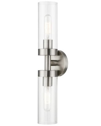 Livex Lighting 2 Light Brushed Nickel ADA Vanity Sconce