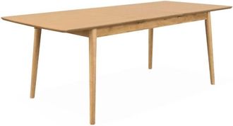 Sweeek Sweeek - 6 to 8-seater extendable rectangular dining table, Lina, Natural, 210x90x75 cm