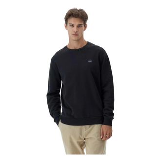La Martina Felpa girocollo in pile spazzolato F - - Sweatshirts & Hoodies - Uomo - Nero - L