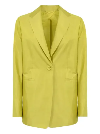 Max Mara Studio single-breasted button blazer - Green