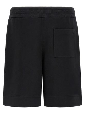 Jil Sander Embroidered Logo Bermudas - Black