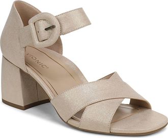 Vionic Soraya Heel Sandal in Gold at Nordstrom Rack, Size 6.5