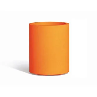 Monacis Jarr&oacute;n Cil&iacute;ndrico Moderno, &Oslash;40 H50 Cm, Fabricado En Pol&iacute;mero Naranja Resistente, Para Uso Interior Y Exterior - Hecho En Italia - Monacis