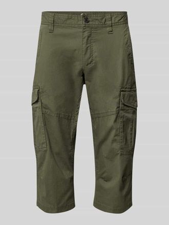 s.Oliver Black Label Relaxed Fit Cargoshorts aus Baumwoll-Mix in Gruen, Gr&ouml;&szlig;e 31