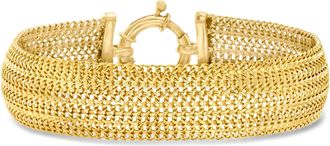 Ross-Simons 18kt Gold Over Sterling Mesh Bracelet