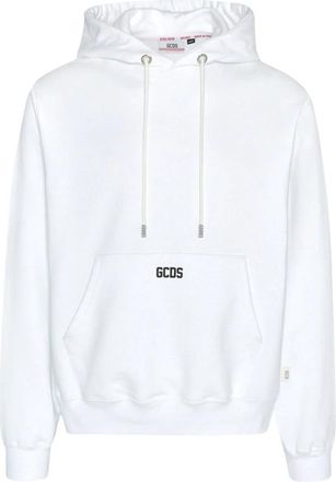GCDS Katoenen Hoodie - Dames - Hoodies - Wit - XS - Katoen - Hoodies & sweatvesten
