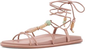 Stuart Weitzman Majorca Wrap Sport Sandals Womens Sandals Blushful : 9.5 M, Leather