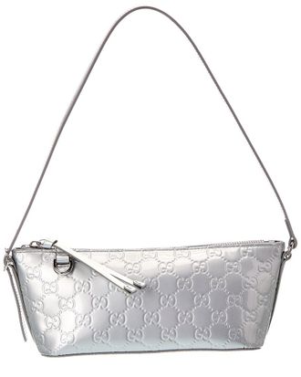 Gucci Gg Emblem Small Patent Shoulder Bag