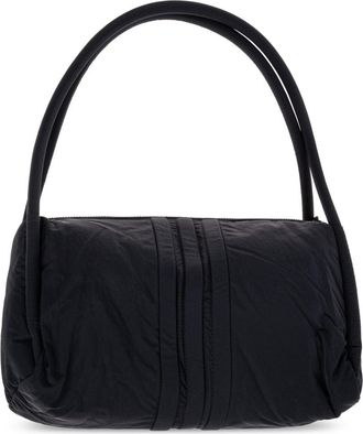 Yohji Yamamoto Quilted Padded Nylon Shoulder Bag - Black