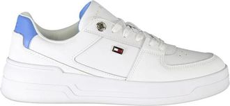 Tommy Hilfiger Polyester Sneaker - Dames - Sneakers - Wit - 38 EU - Polyester - Schoenen