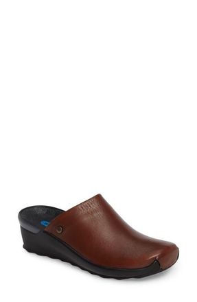 Wolky Go Wedge Clog in Cognac Leather at Nordstrom, Size 9.5-10Us